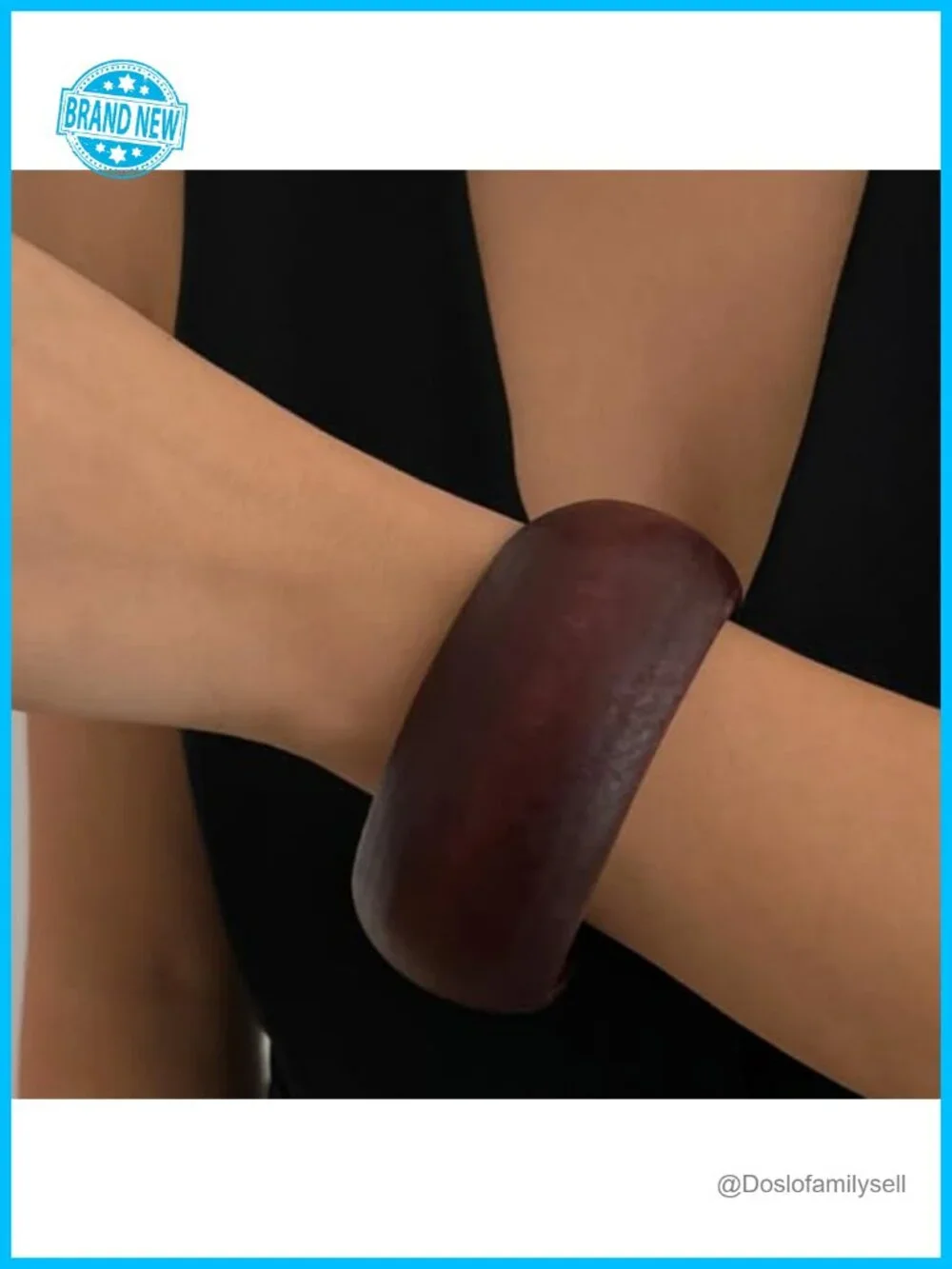 3 PCS Acrylic Resin Bangle Bracelet Set Chunky Geometric Cuff Wide Wristband
